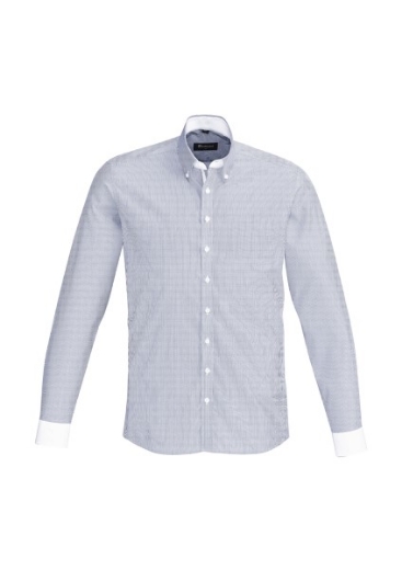 Picture of Boulevard by Biz Corporates Mens Fifth Avenue Shirt Long Sleeve Cotton Polyester Elastane